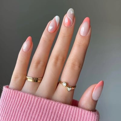 unghie color rosso corallo copia